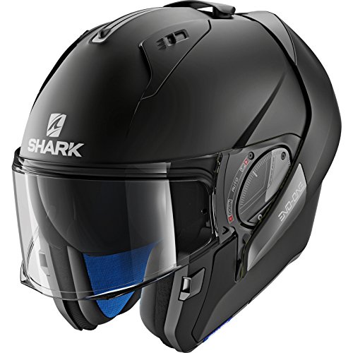 Image of SHARK EVO-ONE 2 BLANK Matt KMA Motorcycle Helmet, Black, Size XS