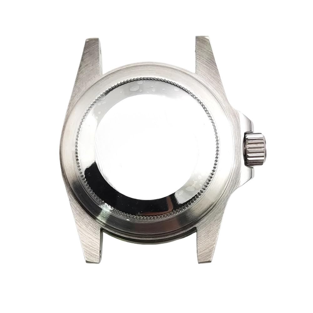 Automatisches mechanisches Herrenuhrgehäuse, 39 mm, wasserdicht, Vintage-Blasenspiegel, Edelstahlgehäuse, passend for NH35/36/38/4R-Uhrwerk