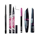 SHISHI Makeup Kit with 5 Pink Makeup Brushes, 3in1 Combo, 36H Eyeliner, Kajal, Compact, 5in1 Lipstick, Fixer, Primer, Contour, Foundation, 3 Makeup Puffs - (Pack of 20) gallery image
