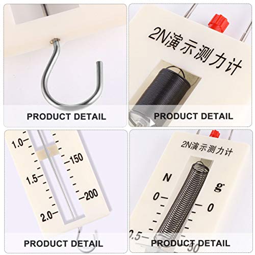 NUOBESTY Balança de Mola Escala Newtons Gramas Tubular Escala de Mola Experimentos Físicos Ferrament