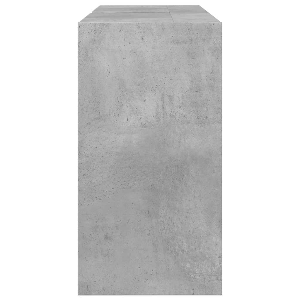 vidaXL Szafka pod umywalkę, szarość betonu, 90x29x55 cm