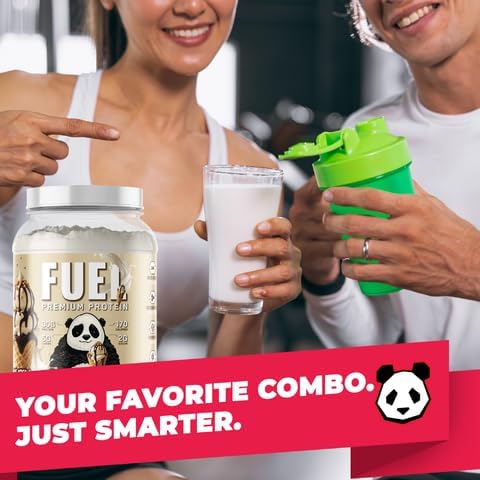 Miniatura 8 de Underground Bio Labs Panda Fuel Polvo Premium de Proteína de Suero, Colágeno Hidrolizado, Caseína, Probióticos, Enzimas, Apto para Keto, Liberación