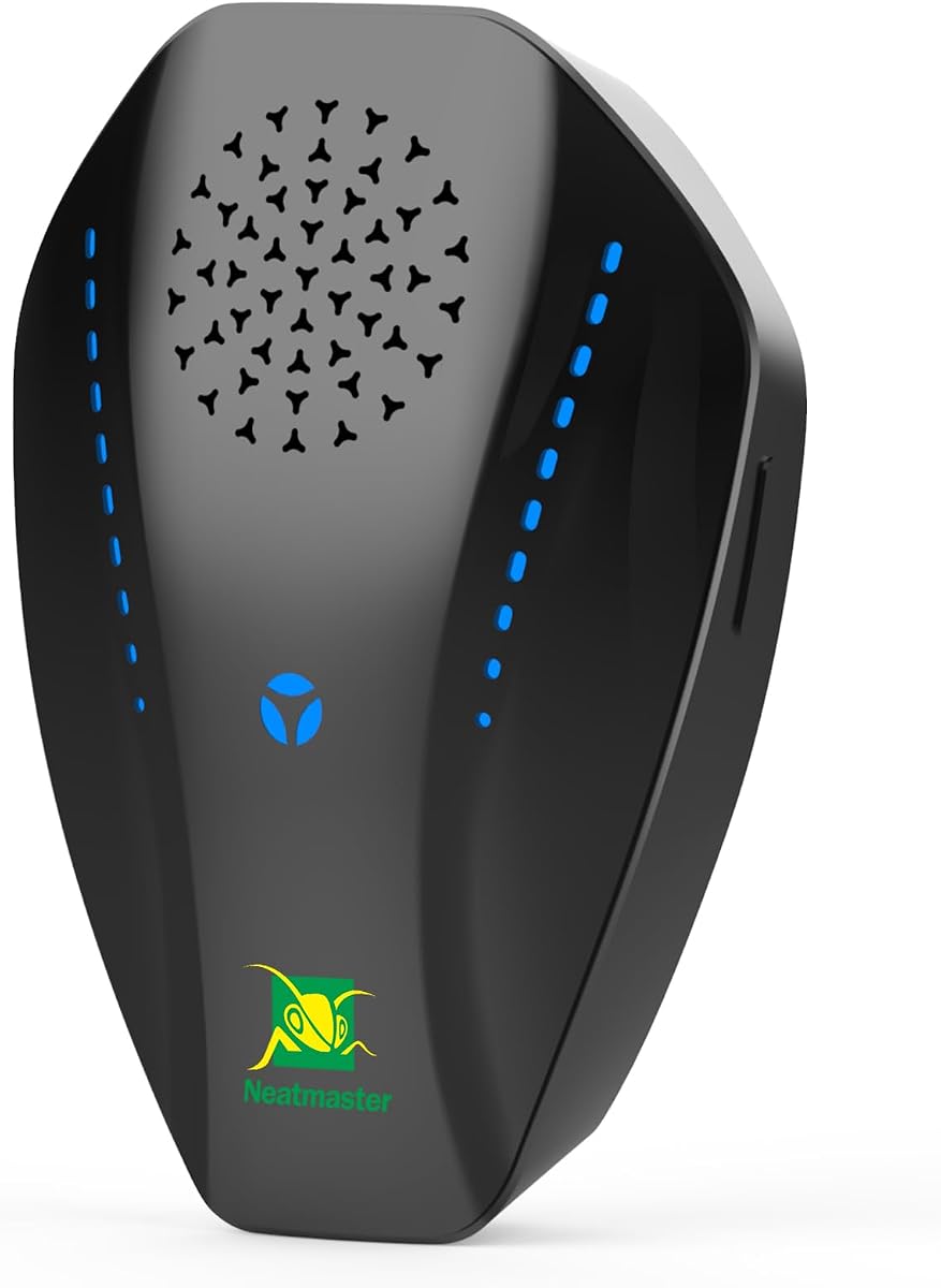Repelente ultrasónico y repelente de insectos para interiores, repelente electrónico ultrasónico enchufable para cucarachas, mosquitos, ratones, arañas, hormigas, pulgas, insectos, disuasivo de plagas para casa, garaje, oficina, hotel