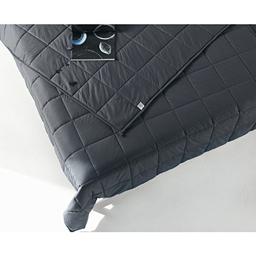 RelaxBlanket Weighted Blanket | 60''x80'',20lbs | for Individual Between 190-240 lbs | Premium Cotton Material with Glass Beads | Dark Grey