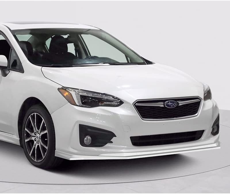 Miniatura 6 de Kit de 3 labios para parachoques delantero compatible con Subaru Impreza 2017 - 2019, alerón de protección de moldura divisora estilo ST, difusor de