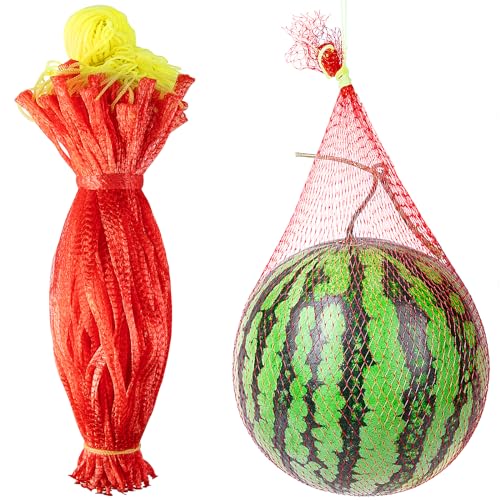 Iceyyyy 50 Pack Watermelon Nets Hanging Watermelon Support Nets Reusable Melon Hammocks Cradles Fruit Melon Net Bag for Watermelon Honeydew Melon Cucumbers