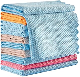 10 PCS Easy Clean Nanoscale Cloth, Nanoscale Cleaning Cloth Lint Free Cleaning Nanoscale Cloth Without Leaving Marks for Cleaning Glass Car Kitchen, 30*40cm