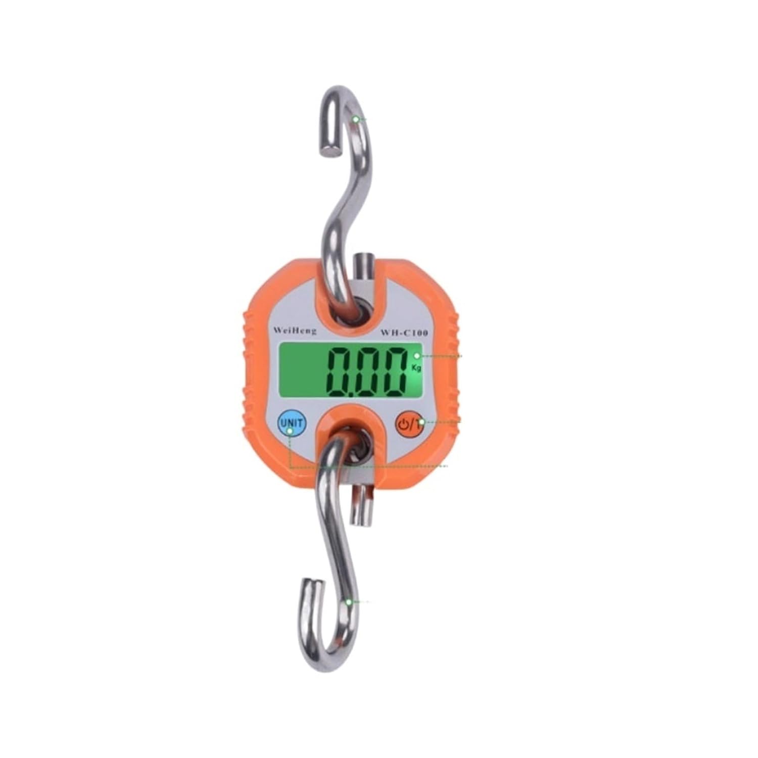 Crane Scale, Industrial/Agricultural/Laboratory Detachable Portable Micro Crane Scale 0.3-150KG Lightweight Hook Electronic,Convenient Operation