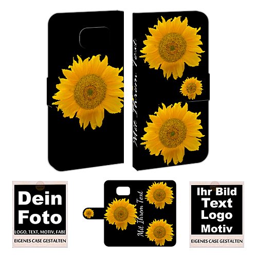Personalisierte Premium Foto-Handyhülle für Samsung Galaxy-Serie selbst gestalten mit Foto bedrucken (Samsung Galaxy S6, Mit eigenes Foto Text Druck)