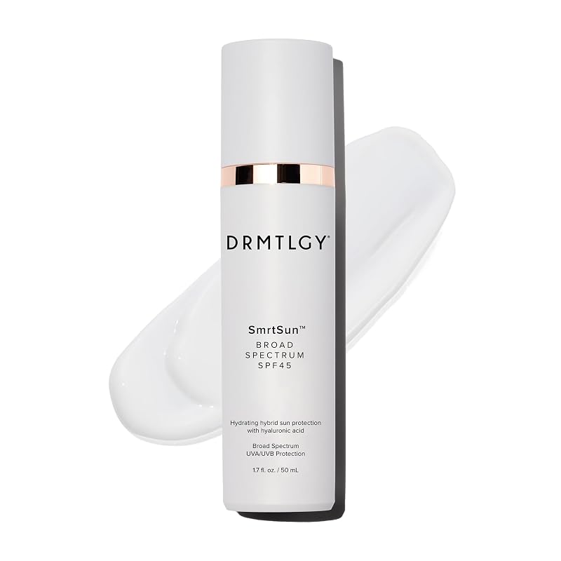 Protetor solar facial DRMTLGY SmrtSun SPF 45, 1,7 oz