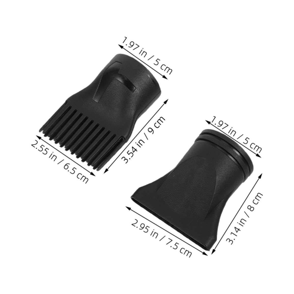6pcs Plastic Hair Dryer Diffuser Nozzle Attachment for Curly Hair Quick Drying and Portable Design Suitable for Travel and Home Use