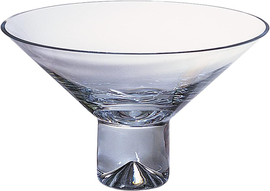 212 Main 11 in. Mouth Blown Crystal Centerpiece or Fruit Bowl