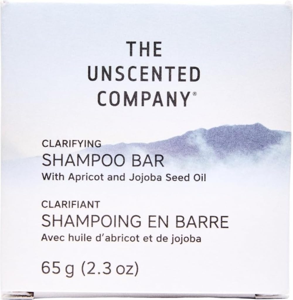 The Unscented Company Clarifying Shampoo Bar, For Fine to Wavy Hair Types, 2.3 oz (65 g)