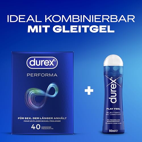Préservatifs Durex Performa prolongateurs d'acte à la benzocaïne x40 - 3