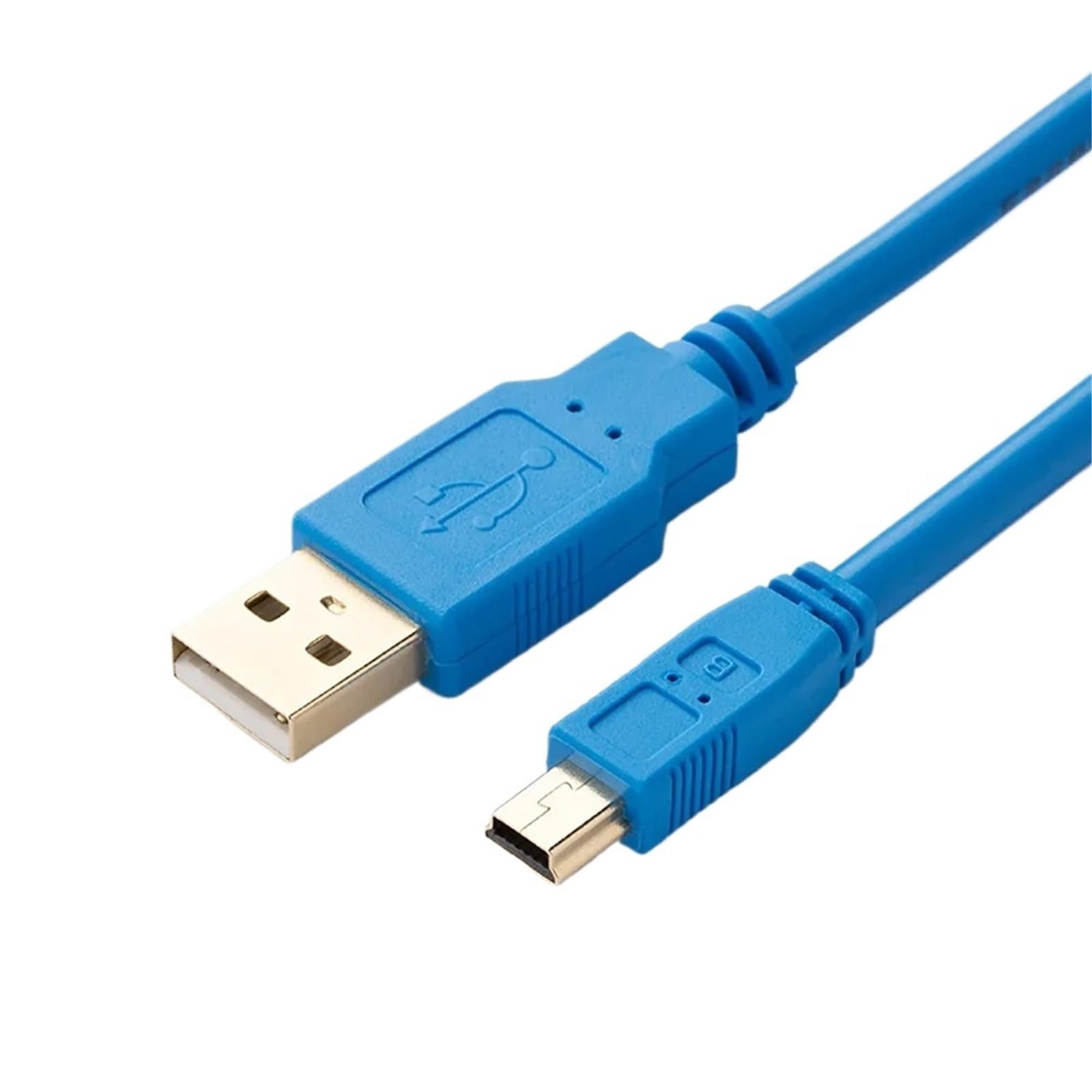 HEJDHC USB-Q Suitable Q Series Programming Cable USB-Q06UDEH Q03UDE USB to Mini Port Download Cable(Gold Plated (Blue),2m)