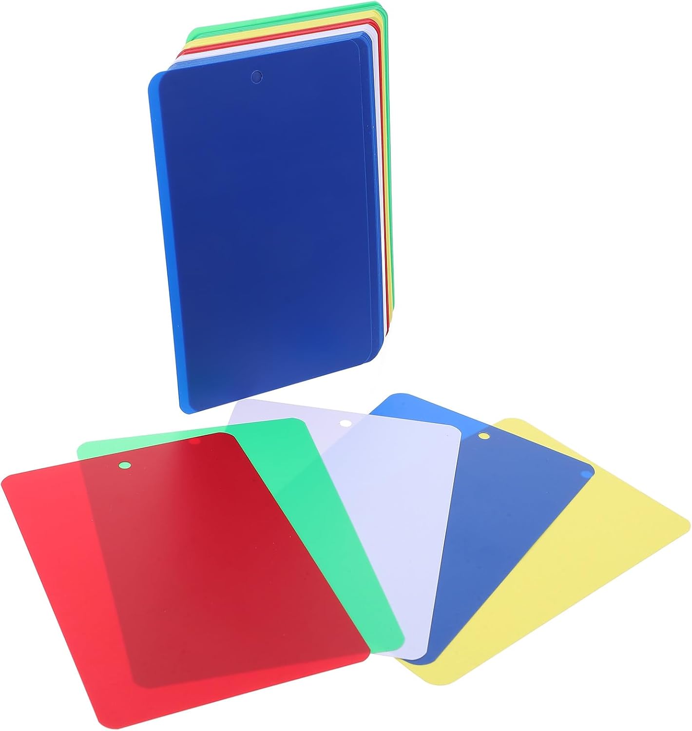 100pcs Waterproof Plastic Shipping Tags Blank Inventory Price Labels with String, 12x8cm Colored Garage Retail Tags for Warehouse and Packaging Use