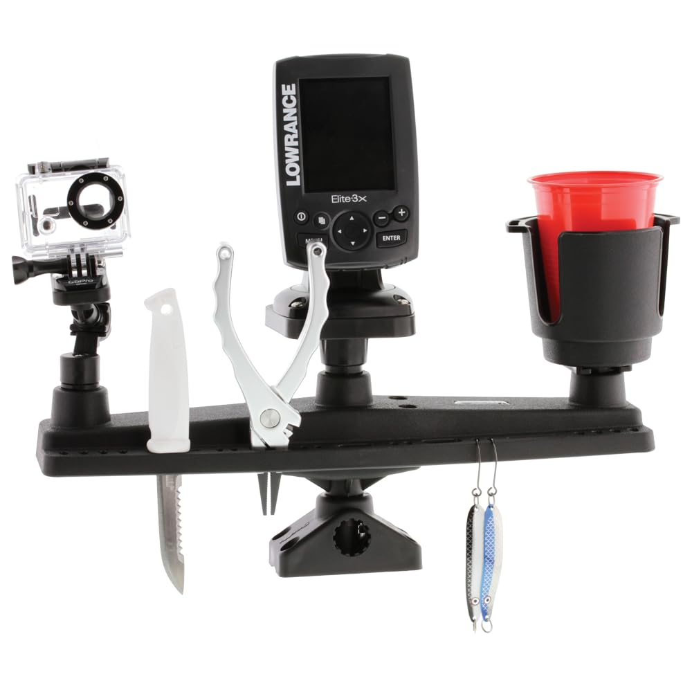 Scotty #256 Triple Rod Holder, black, one size