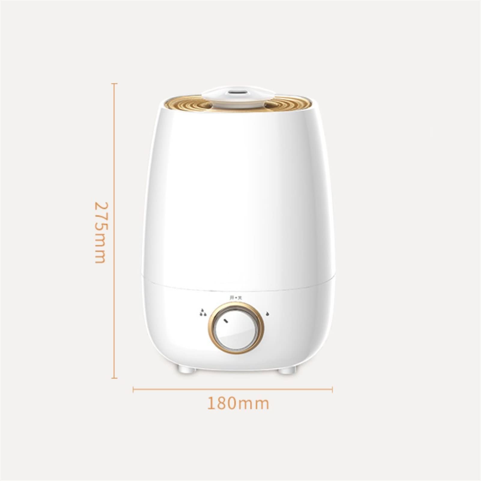 Humidificadores de Aire Humidificador De Dormitorio Del Hogar MUTE TOP TOP ACEITE DIFIDER HUMIDIENTE - Boquilla De Rotación Ajustable -360 °, Apagado Automático, Ajuste De La Perilla, 3.5L Silencioso