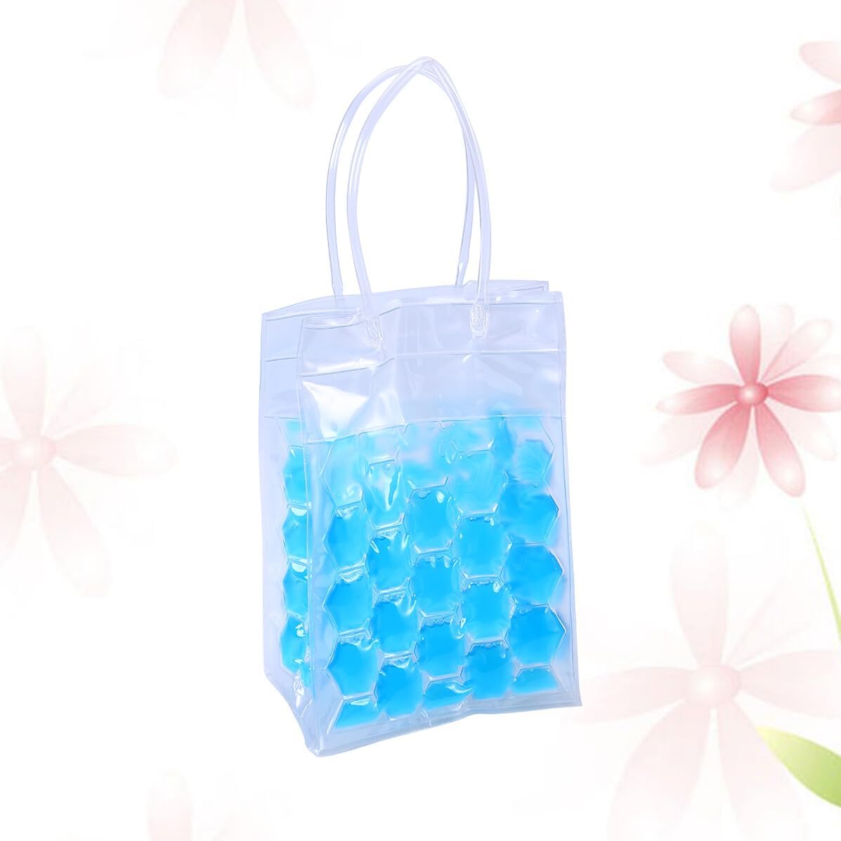 2 Bottle Ice Bags 750ml PVC Wine Bottle Chill Coolers Blue
