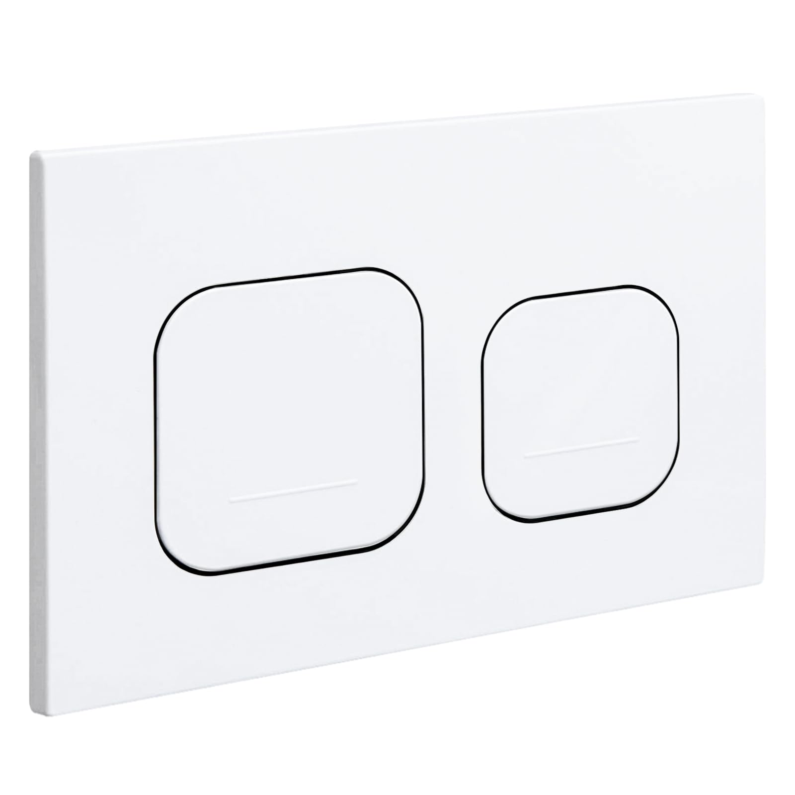 Drückerplatte WC Spülkasten Ersatzteil,kompatibel mit Geberit Sigma Serie UP300 & UP320,Betätigungsplatte mit 2-Mengen-Spülung,245 × 164 mm 115770115 | Glänzend (Weiß)