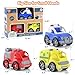 PLAY Eco-Friendly 3 in 1 Emergency Vehicle Toy Set, [USDA Certified] No BPA/Phthalate/PVC, Recycled Bioplastic Rescue Vehicle with Fire Truck, Police Car & Ambulance Toy