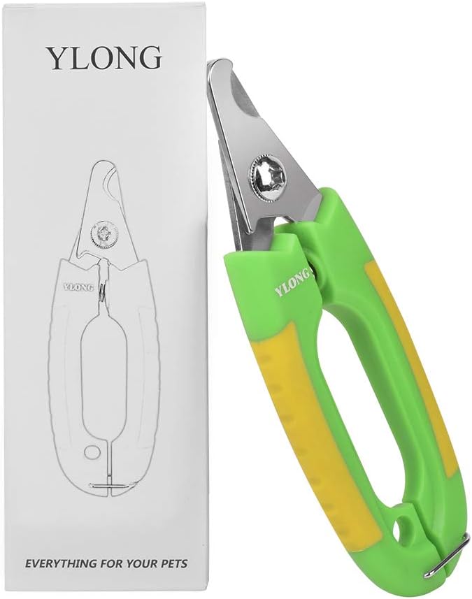 YLONG Dog Nail Clippers- Nail Care, Professional Pet Grooming Tool, Nail Trimming Stainless Steel Blades -Sturdy Non Slip Handles, Nail…