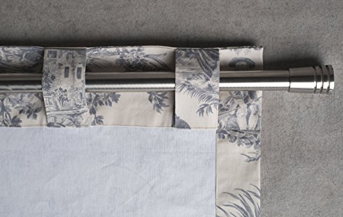 Maison D' Hermine Curtain 100% Cotton One Panel 50"X108" Light-Filtering Sheer, Easy Hanging With A Rod Pocket & Loop For Living Rooms Bedrooms Offices, The Miller - Paloma Grey - Spring/Summer #TOP3