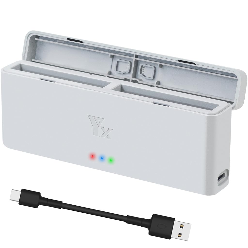 Batería de carga rápida de dos ranuras con indicadores LED para cámara XAGMODSHN 8