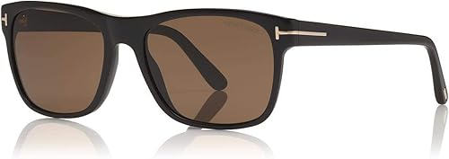 Tom Ford FT0698 Giulio - Lentes de sol geométricos para hombre + paquete con kit de cuidado de gafas de cortesía iWear de diseñador