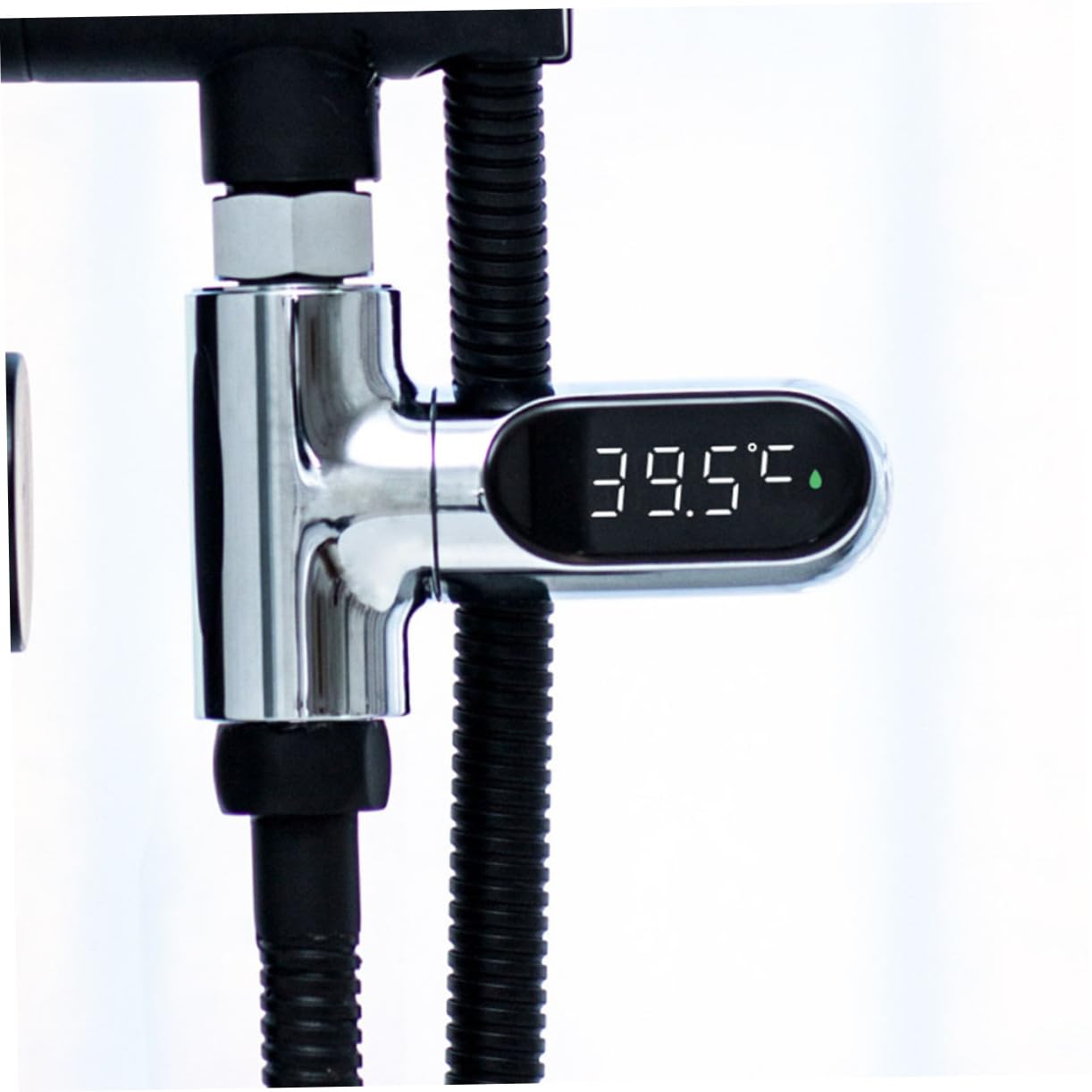 Abaodam Led-anzeige Wassertemperaturmesser Duschthermometer Monitor Für Bad Keine Batterien Notwendig Drehbar
