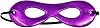 Adult Shiny Purple Superhero Mask - Costume Party Eye Mask