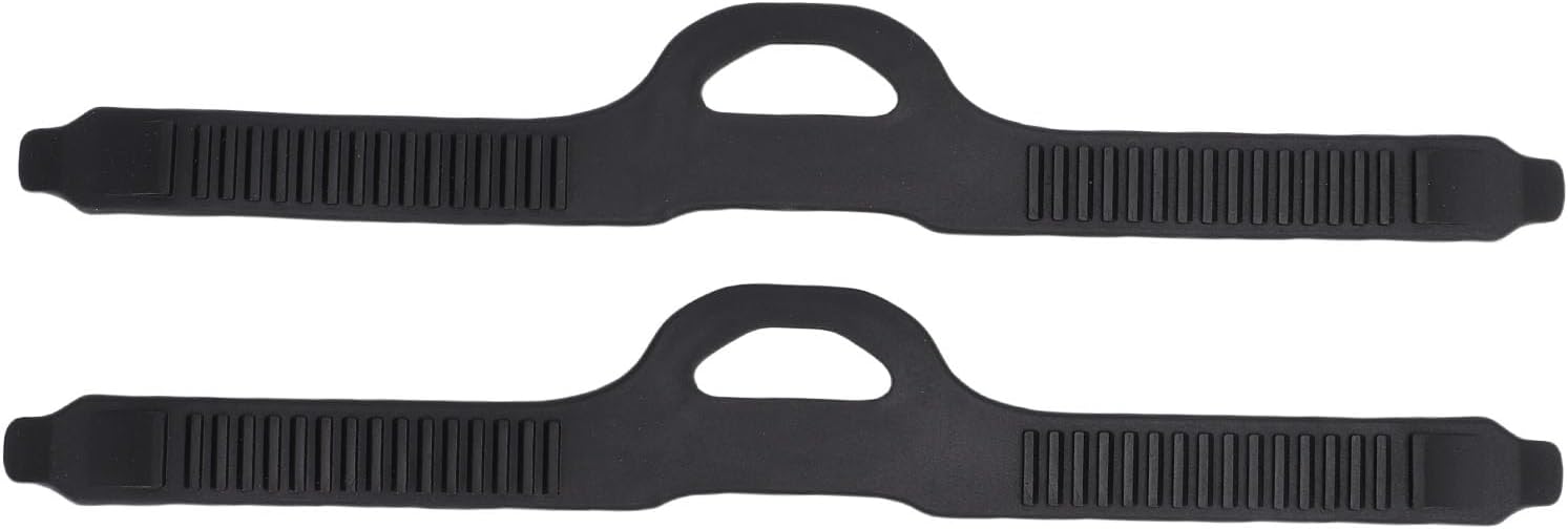 2PCS Fin Straps Replacement, TPR Adjustable Scuba Diving Flippers Strap for Swimming Diving, with Quick Installation for Snorkeling Water Sports (S M)