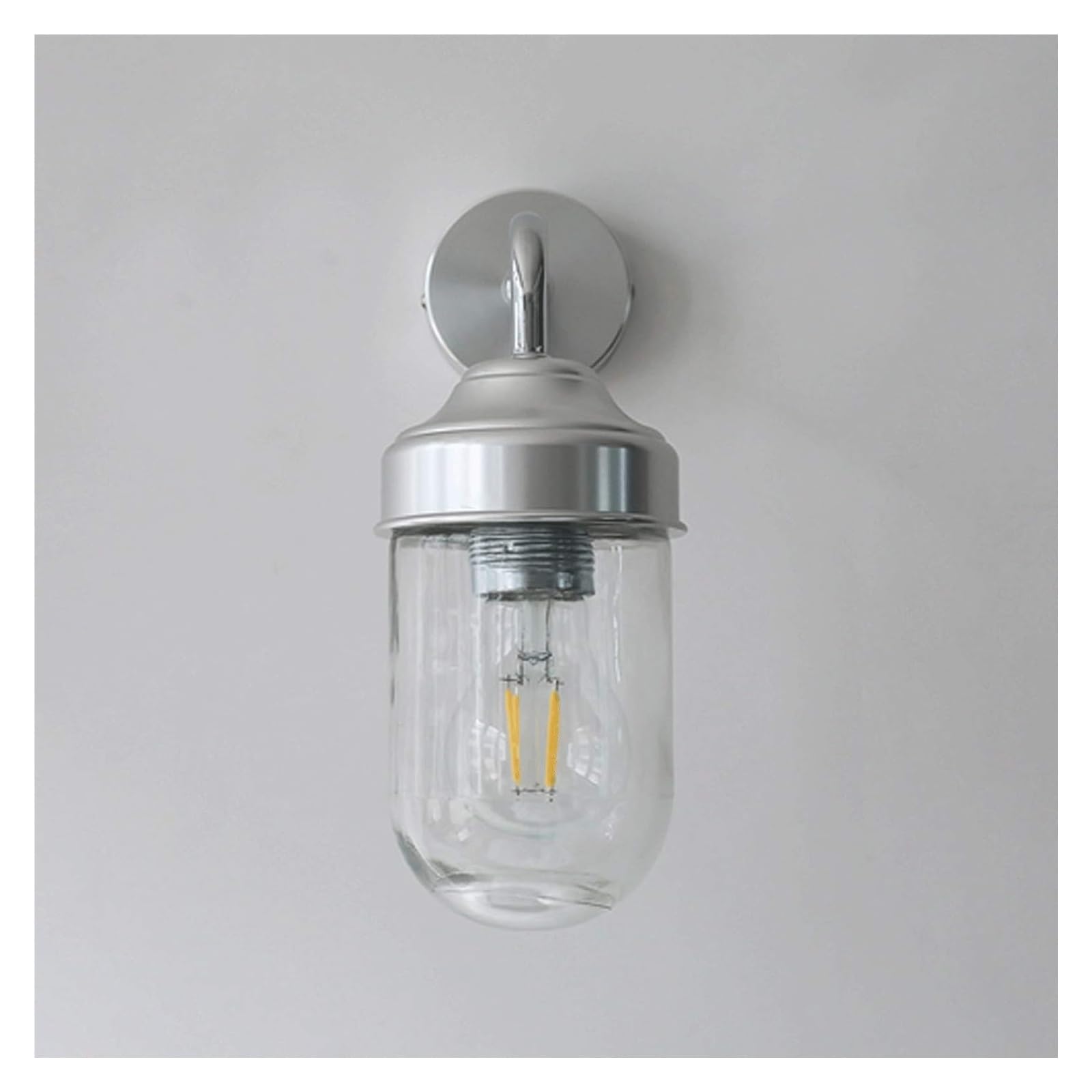 HYJAUSXB Wall Sconce Glass Sconces Modern Clear Bedside Lamp Compatible with Bedroom, Pendant Light