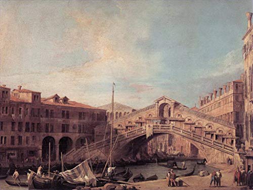 Pont du Rialto Venise fait main : résolvez le vide de vos grands murs