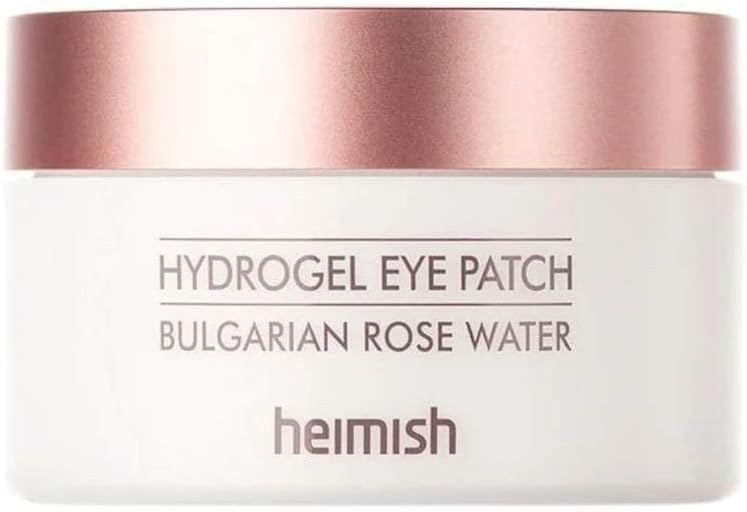 HEIMISH Hydrogel Eye Patch Bulgarian Rose Water 60 Pieces, Pink, 60 count (Pack of 1)