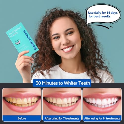Image of Teeth Whitening Strips, 14-Day Treatments Clinically Proven for Visible & Affordable Teeth Whitening, Enamel Care Whitening, Reduced Sensitivity Formula, Coconut.