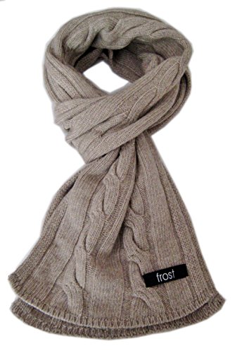 Frost Wool & Cashmere Scarf Classic Cable Knit Scarf2