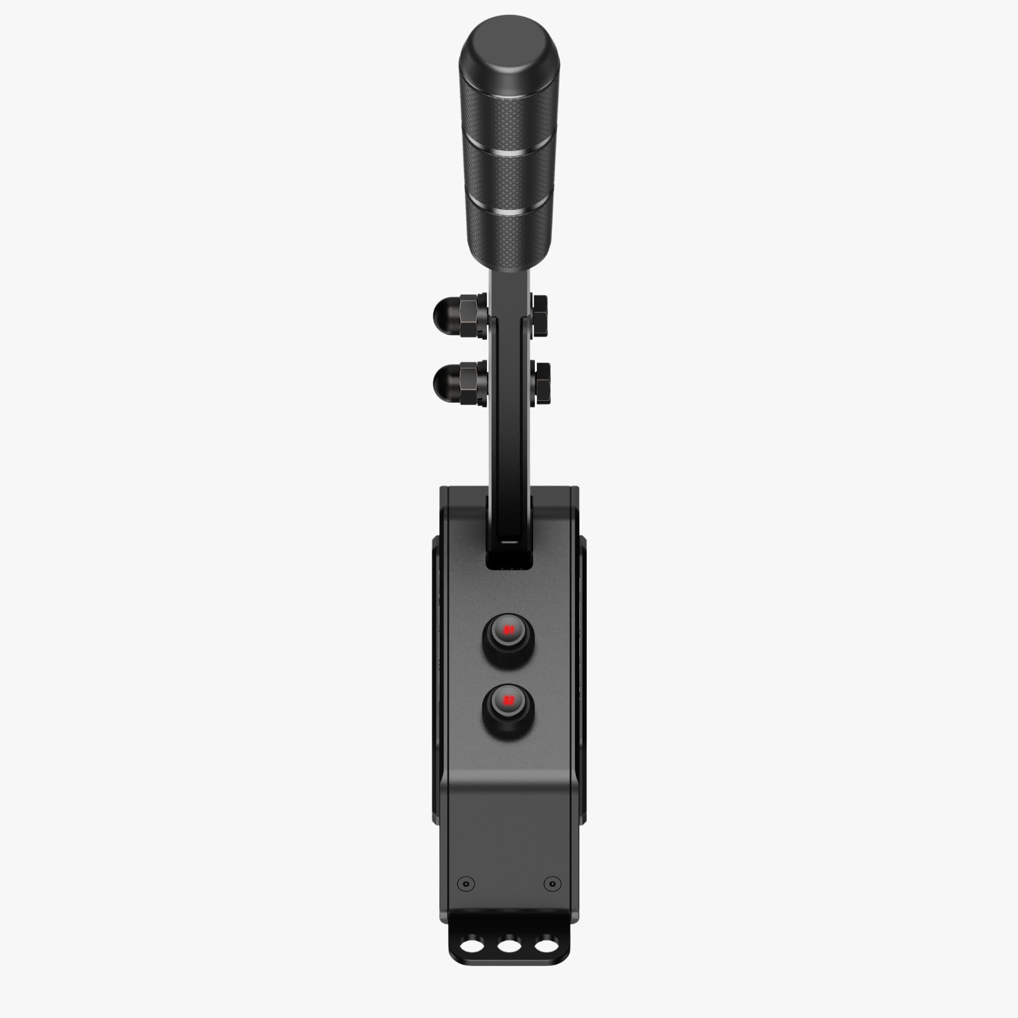 MOZA SGP Sequential Shifter PC, Sequentieller Schalthebel aus Metall Gaming | Präziser Sim Racing Schalthebel mit Hall Sensor RGB-Tasten, einstellbarem Widerstand und Aluminium-Stahl-Konstruktion Schwarz