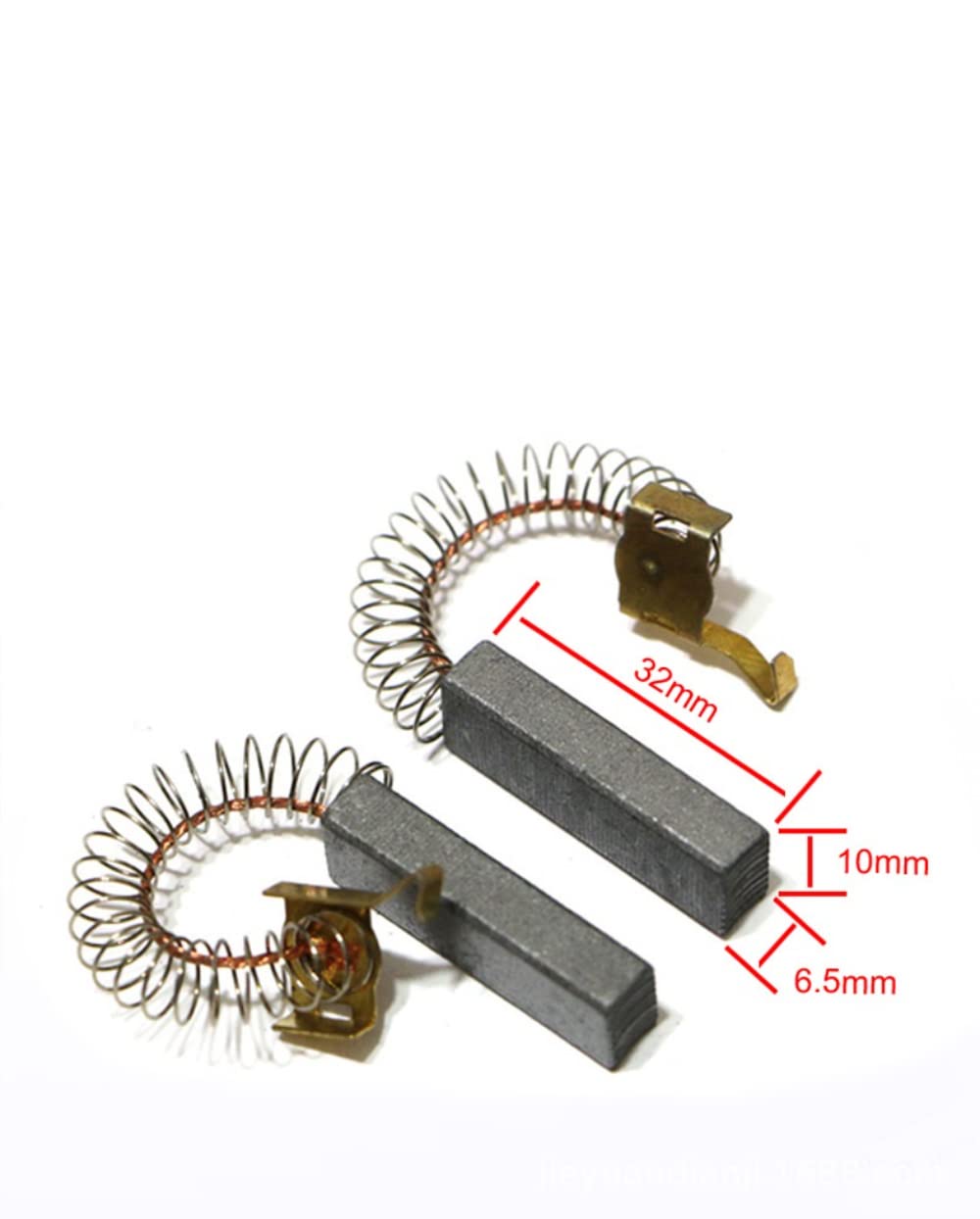 2 szczotki węglowe do wymiany silników elektrycznych (32 x 10 x 6,5 mm)