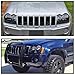 SPEC-D TUNING Black Headlights Compatible with 2005-2007 Jeep Grand Cherokee, Left + Right Head Lights Assembly