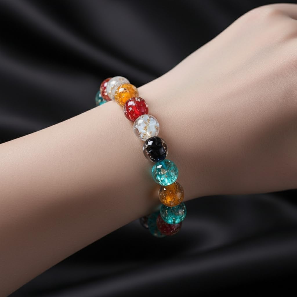 Handmade Glow-in-the-Dark Beaded Bracelet, Luminous Wrist Accessory, Fashion Bracelet for Women, Ideal Gift for Night Events, Parties & Birthdays - Image 3