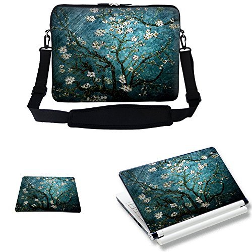 Meffort Inc17 17.3 Inch Laptop Carrying Sleeve Bag Case- Vincent Van Gogh Almond Blossoming