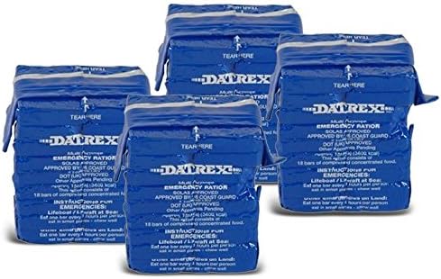 Datrex 3600 Calorie Emergency Food Bar for Survival Kits, Disaster Preparedness, Survival Gear, Survival Supplies, Schools Supplies, Disaster Kit 25.4 oz. (4 Pack)