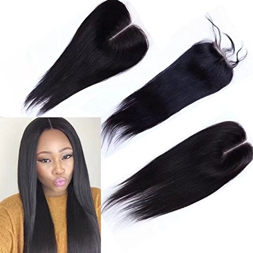 8A Peruvian Straight Lace Closure 4x4 Virgin Human Hair Free Part Cheap Swiss Lace Closures Bleached Knots 12"