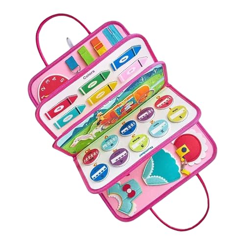 Educational Learning Sensory BusyBook - Kids Activities | Interactive Educational Sensory, Portable Preschool Learning Activitie