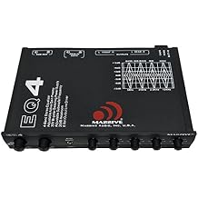 Massive Audio EQ4 | 4-Band Car Audio Equalizer - in-Dash Equalizer with Subwoofer Control, 8V Line Driver & Adjustable Fader for Premium Sound Tuning