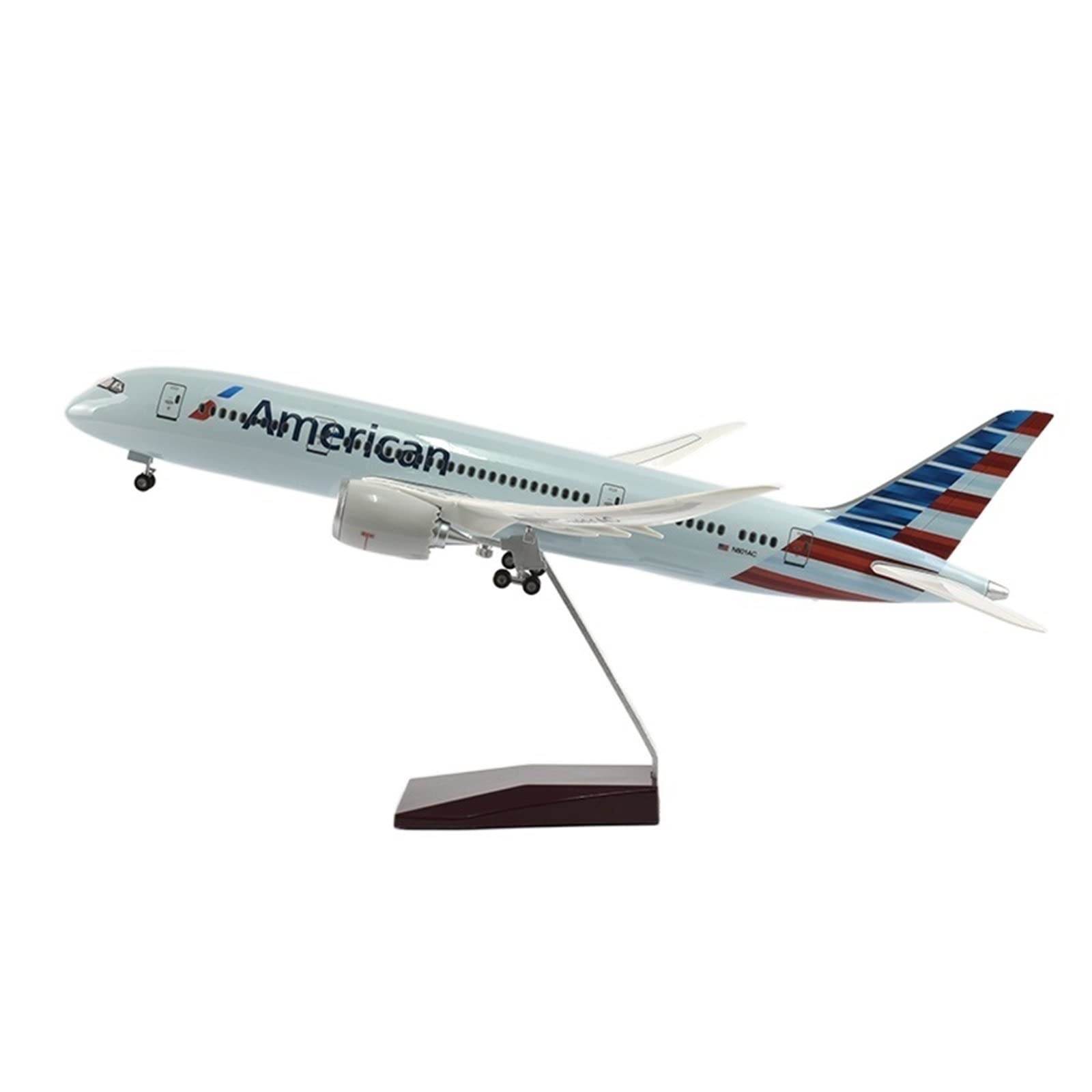 Aerei Modello su Piccola Scala 43 cm Americani per 787 Kit di Costruzione di Modelli di Simulazione in Resina pressofusa in Scala 1/144 (Senza Luce)