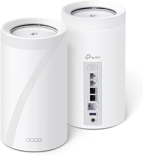 TP-Link Deco BE33000 - Sistema de malla WiFi 7 de cuatro bandas Deco BE95 para cobertura de todo el hogar de hasta 7800 pies cuadrados con antenas