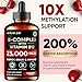Venture Pal Vitamin B Complex Liquid Drops, B12 Methylcobalamin | B9 Folic | B1,B2,B3,B5,B6,B14 - Vitamin C, Choline, Inositol, Immune & Energy Metabolism, Brain & Heart Support