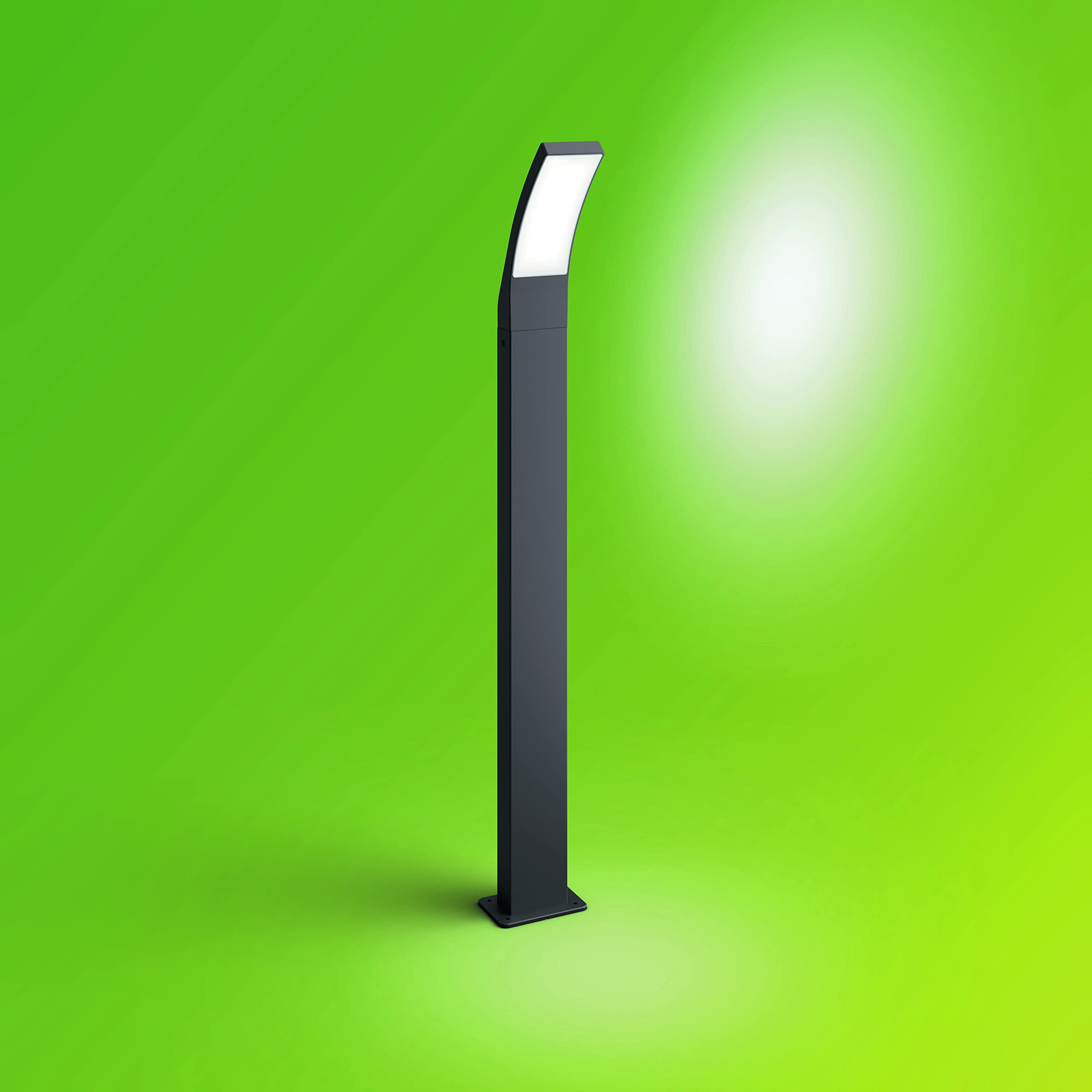 Philips LED Lighting Paletto con LED integrato Splay, per Esterni, IP44, 4000K, Antracite
